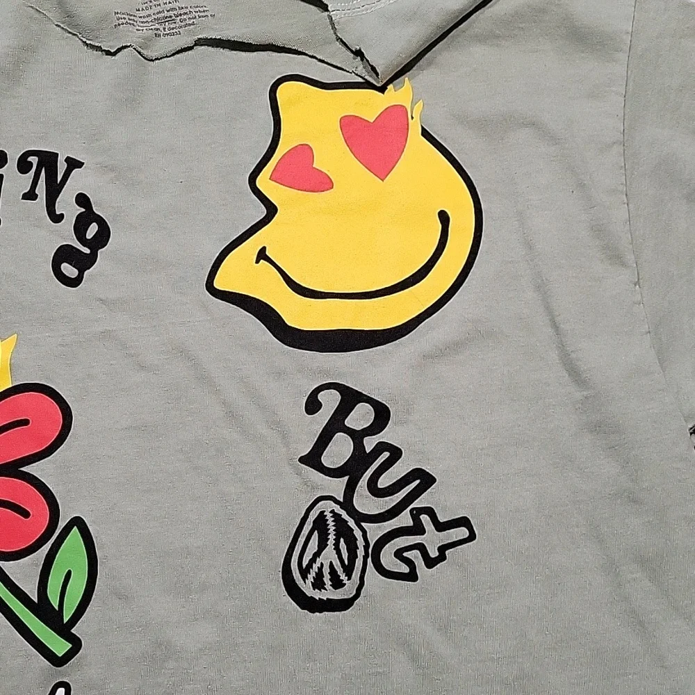 PacSun Olive Raw edges Graphic Tshirts - Picture 6 of 8